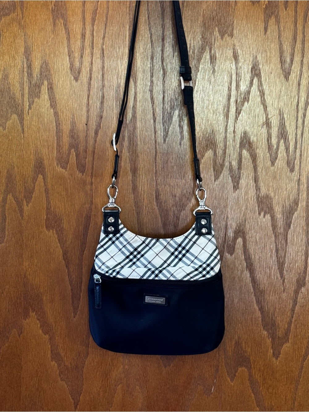Burberry Black Label Nylon and Nova Check Crossbody Bag - Picture 4 of 4